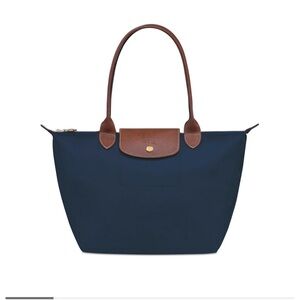 Longchamp Le Pliage Original Medium Nylon Tote Bag NWT navy
